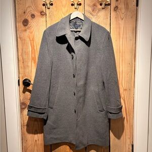 Lands' End Wool Charcoal Coat